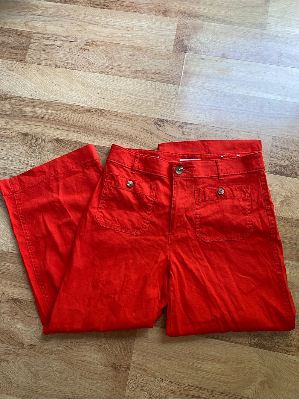 Loft linen blend The Palmer cropped ankle pants